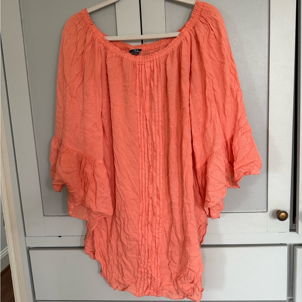 Women's Coral Dress or Coverup